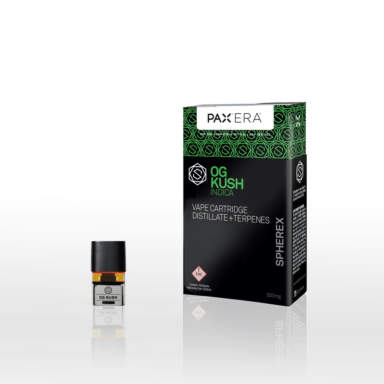 Spherex 500mg THC Distillate PAX Pod - OG Kush (Indica)